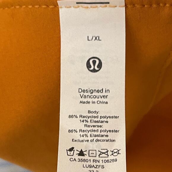Lululemon Women\'s Both Ways Bucket Hat Lemon Sorbet/Autumn Orange Size L/XL NWT main image 9